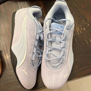 Puma Sky Blue and White Sneakers